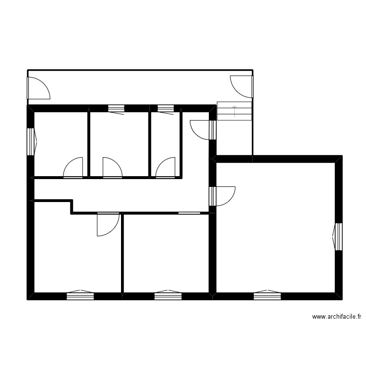 Decence VANBERVESLES. Plan de 7 pièces et 61 m2