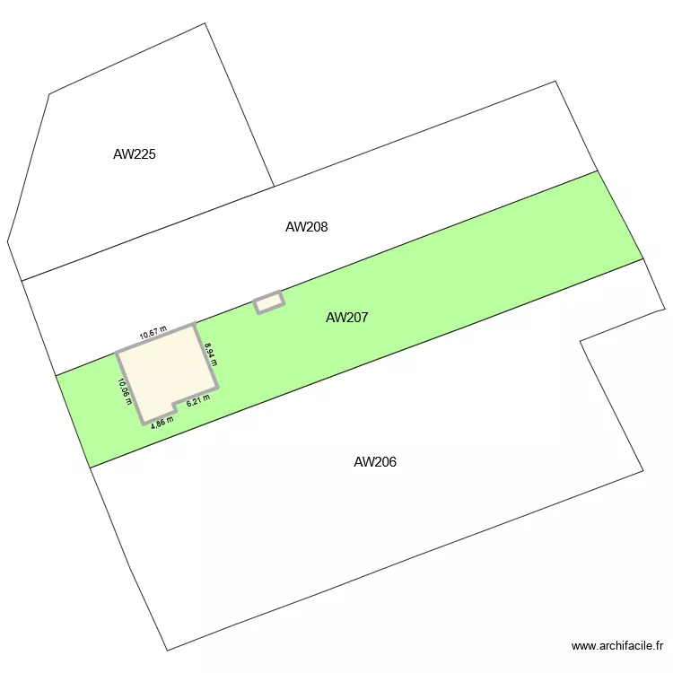 Maison 2. Plan de 2  et 101 m²