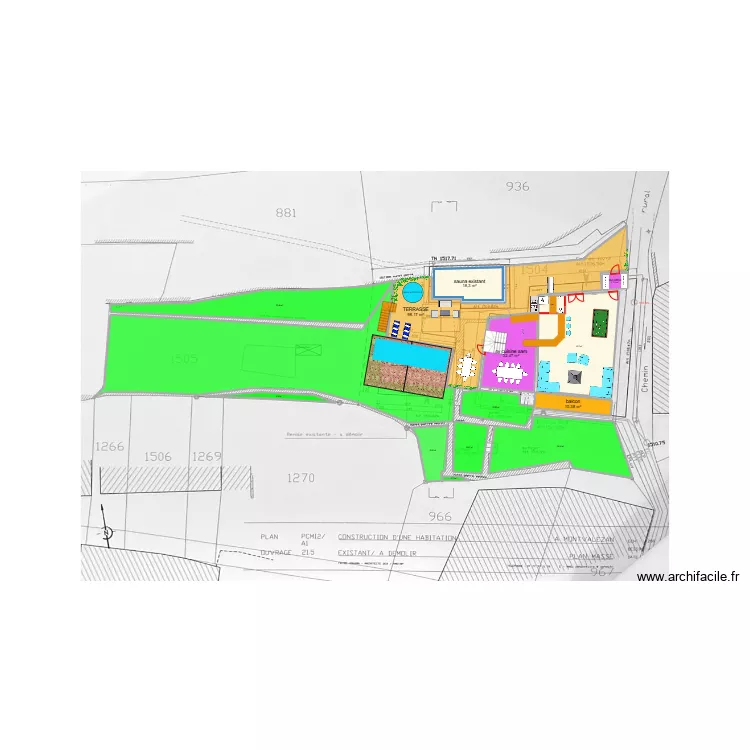 TERRAIN haut 3. Plan de 