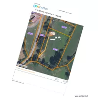 Maison en A plan de masse
