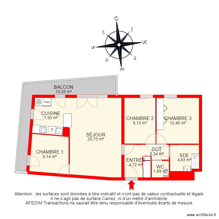 BI 24210 - . Plan de 15 pièces et 118 m2