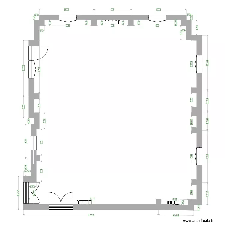 salon PETITIER. Plan de salon PETITIER. Plan de