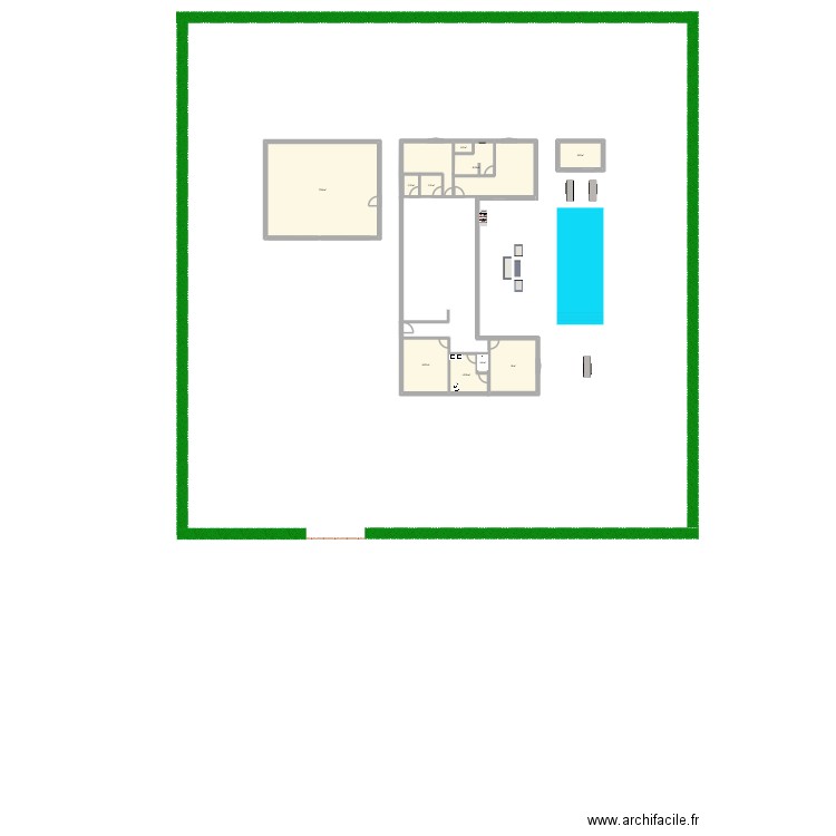 maison perso bois. Plan de 10 pièces et 180 m2