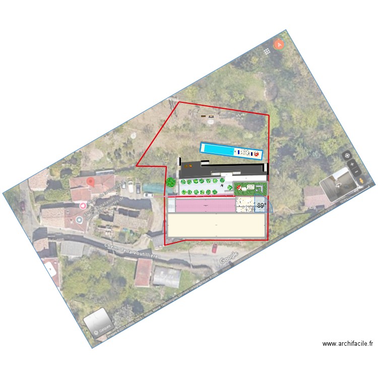 Champagne 2025 -2 serres existantes -volumes +jardin +2chambres. Plan de 8 pièces et 674 m2