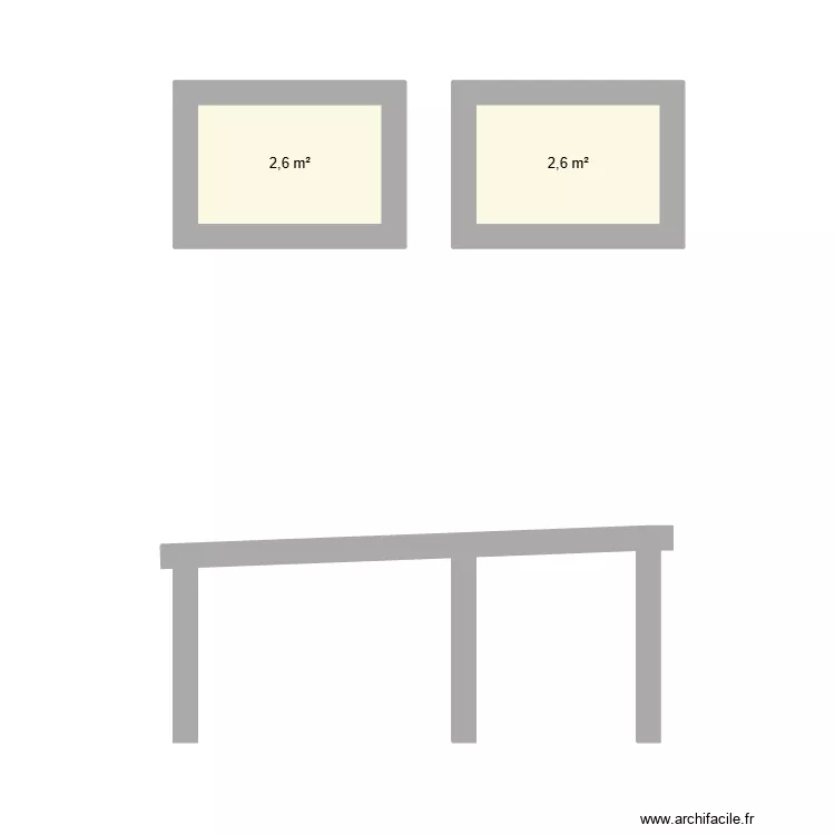 cabanon jardin. Plan de 2 Pièces et 5 m² cabanon jardin. Plan de 2 Pièces et 5 m²