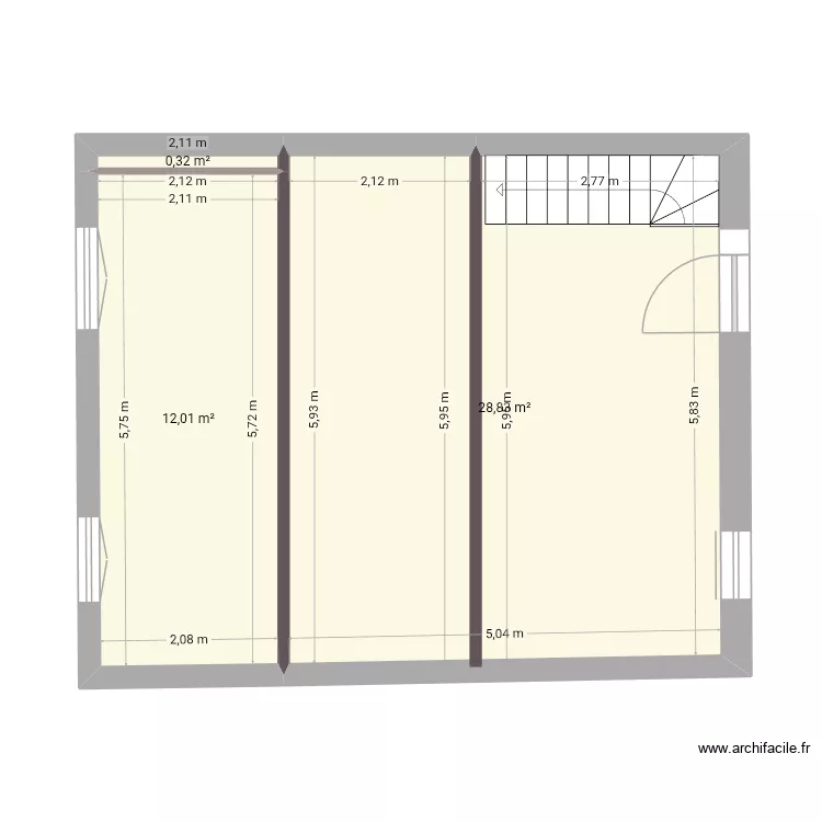 RdC plancher. Plan de RdC plancher. Plan de