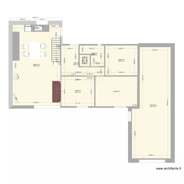maison de Penestin. Plan de 