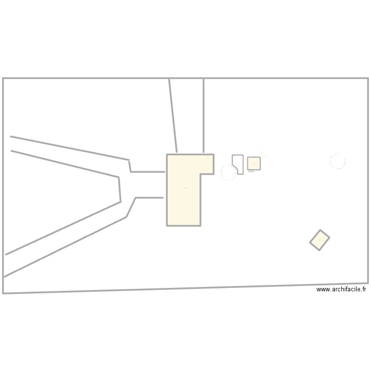 Remise. Plan de 3 pièces et 326 m2