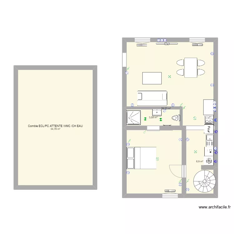 Appartement. Plan de 