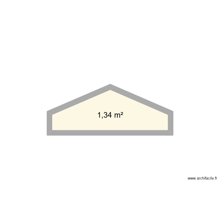 des horts. Plan de 1 pièce et 1 m2