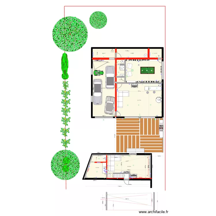 Gers D&eacute;pendances (labo photo)5. Plan de 22  et 354 m²