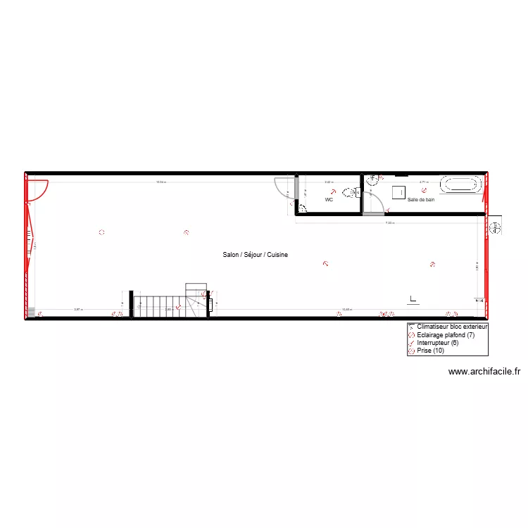 EL BALI RDC PRO. Plan de 3  et 96 m²