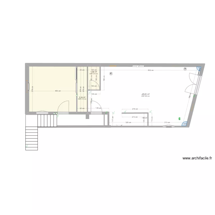 Mezzanine Vichy-cloisons. Plan de Mezzanine Vichy-cloisons. Plan de