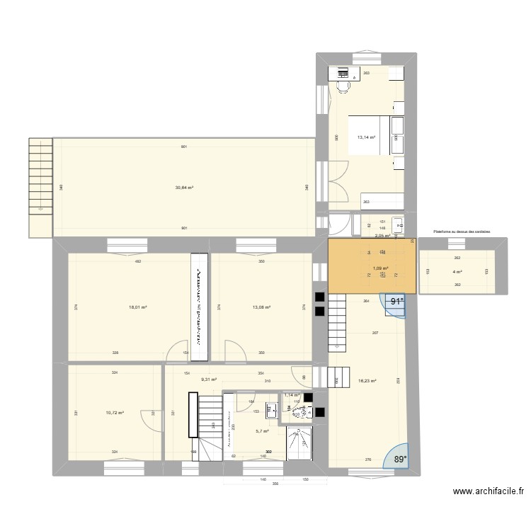 Projet_RDF_Etage_003. Plan de 0 pièce et 0 m2