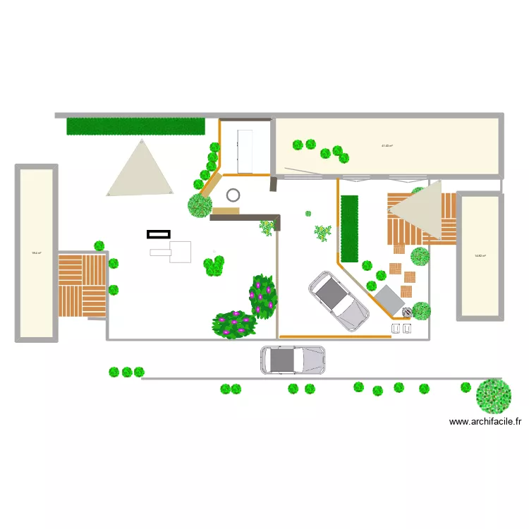 Jardin NV2. Plan de 3 et 75 m² Jardin NV2. Plan de 3 et 75 m²