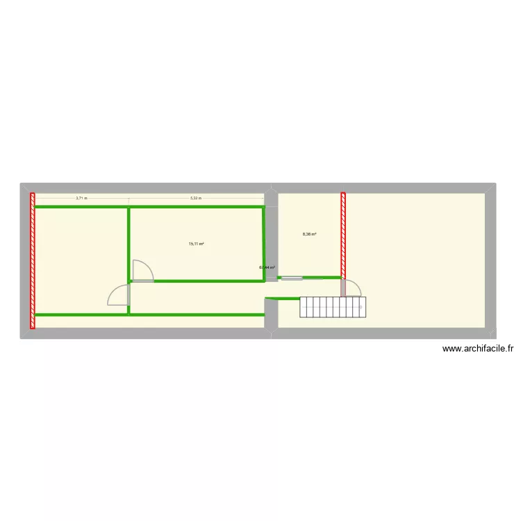 flo. Plan de 3 Pièces et 91 m²