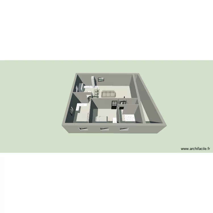 DAGNEUX. Plan de 4 et 82 m² DAGNEUX. Plan de 4 et 82 m²