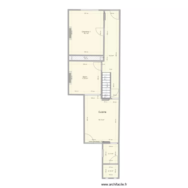 Maison Lodelinsart RDC_NU. Plan de 