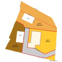 plan ok surface et maison sans piscine séparation blot