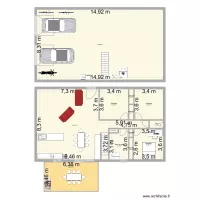 plain pied 3 chambres bureau garage