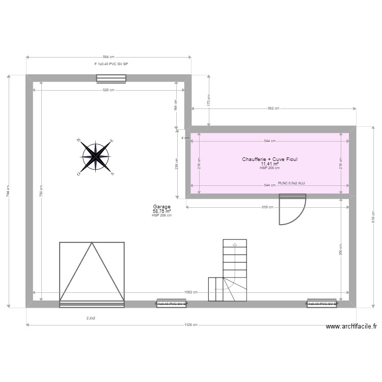 ML24006744 BILGER 4. Plan de 2 pièces et 70 m2