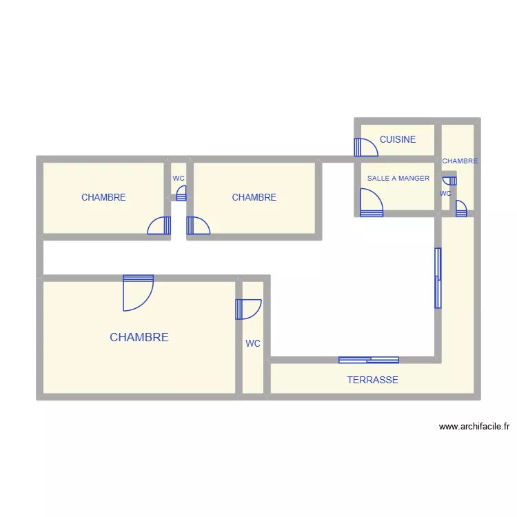 Plan ELVIS. Plan de 10 pièces et 40 m²