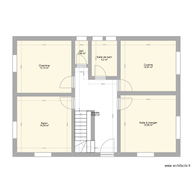maison Hirtzbach. Plan de 17 pièces et 230 m2