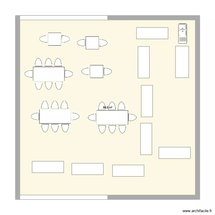chapiteau noel. Plan de 1  et 100 m²