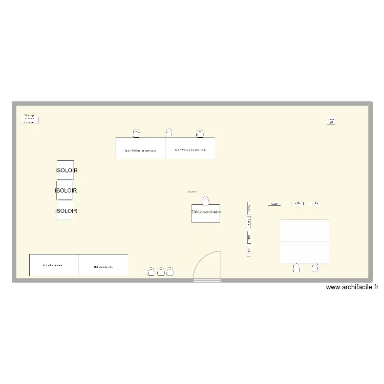 Bureau de vote . Plan de 