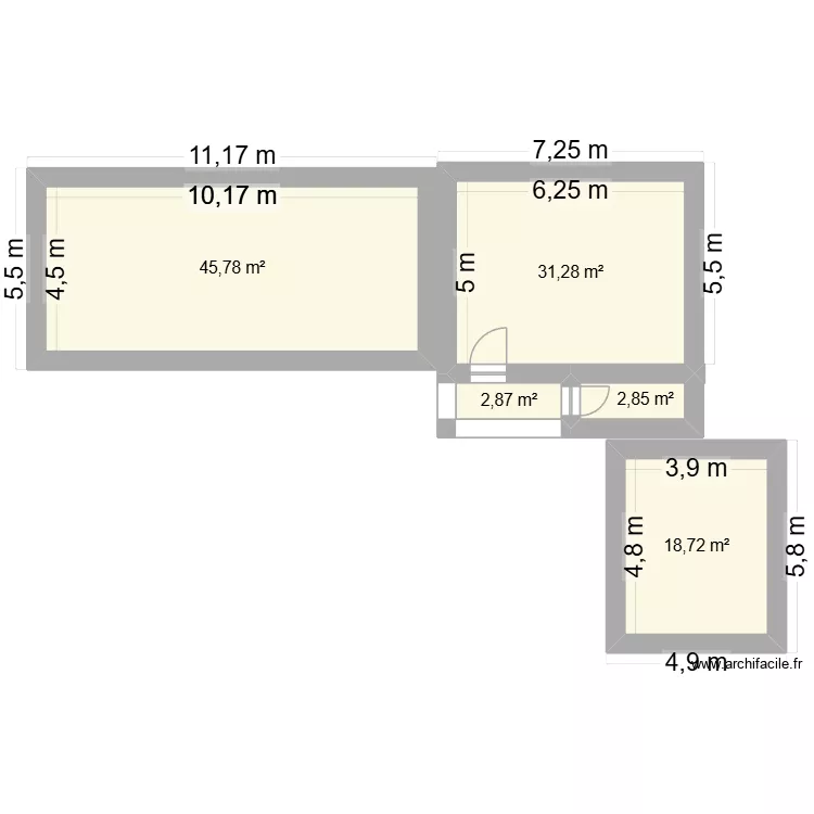 Maison Calabre 2. Plan de 5 pièces et 102 m²