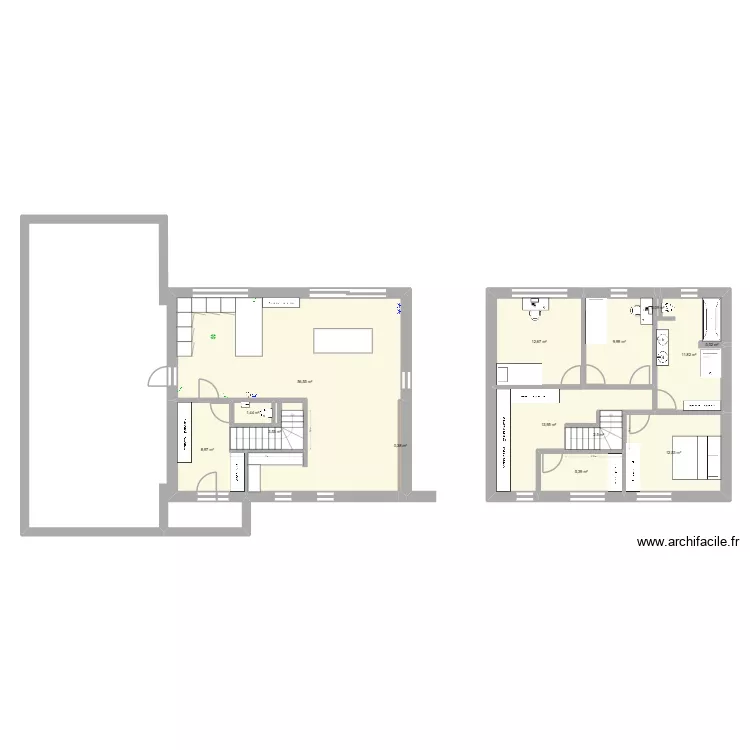 175m2. Plan de 175m2. Plan de