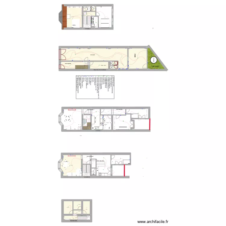 ELEC F, CHELEA. Plan de 