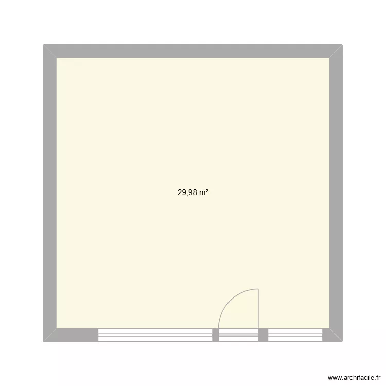 point chaud vide. Plan de 1 et 30 m² point chaud vide. Plan de 1 et 30 m²