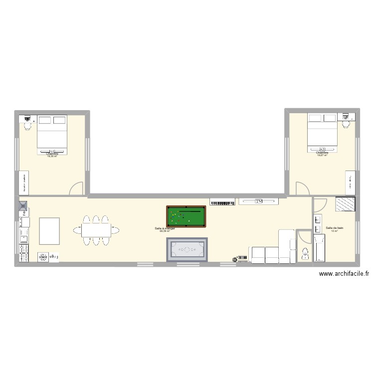 jerem. Plan de 4 pièces et 118 m2