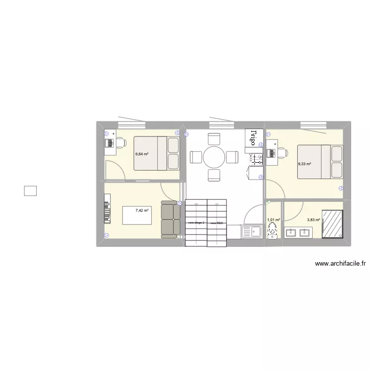 Pennavern projet 1. Plan de 5 Pièces et 28 m² Pennavern projet 1. Plan de 5 Pièces et 28 m²