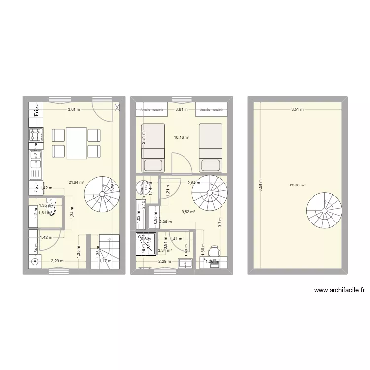 72 rte de rouen ponto. Plan de 6 Pièces et 69 m² 72 rte de rouen ponto. Plan de 6 Pièces et 69 m²