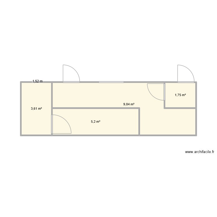 abattoir turie volailles .. Plan de 4 pièces et 20 m2