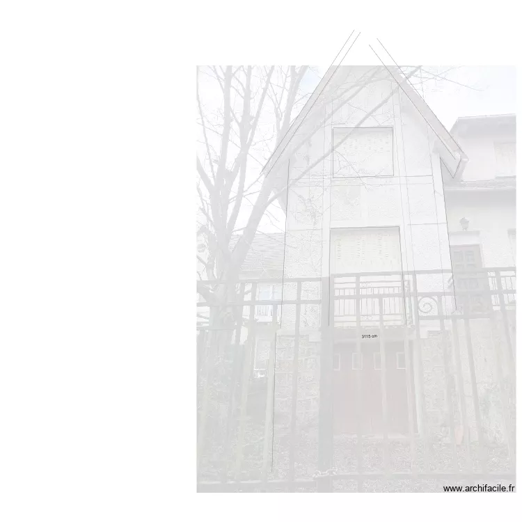 fa&ccedil;ade test. Plan de 