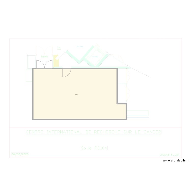 RC104. Plan de 1 pièce et 447 m2