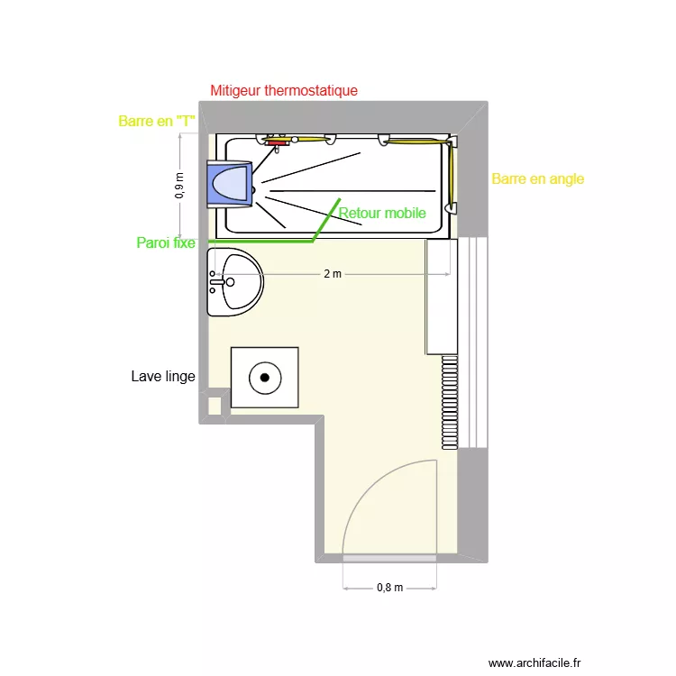 LUX  2026. Plan de 2  et 6 m²