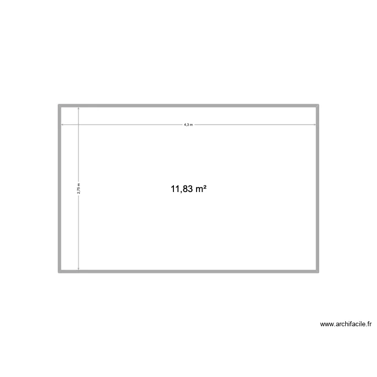 Mur Peinture Claire. Plan de 1  et 12 m²