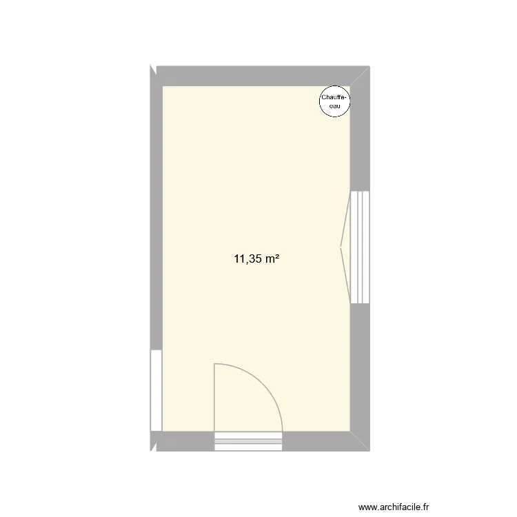 issoire cuisine. Plan de 1  et 11 m²