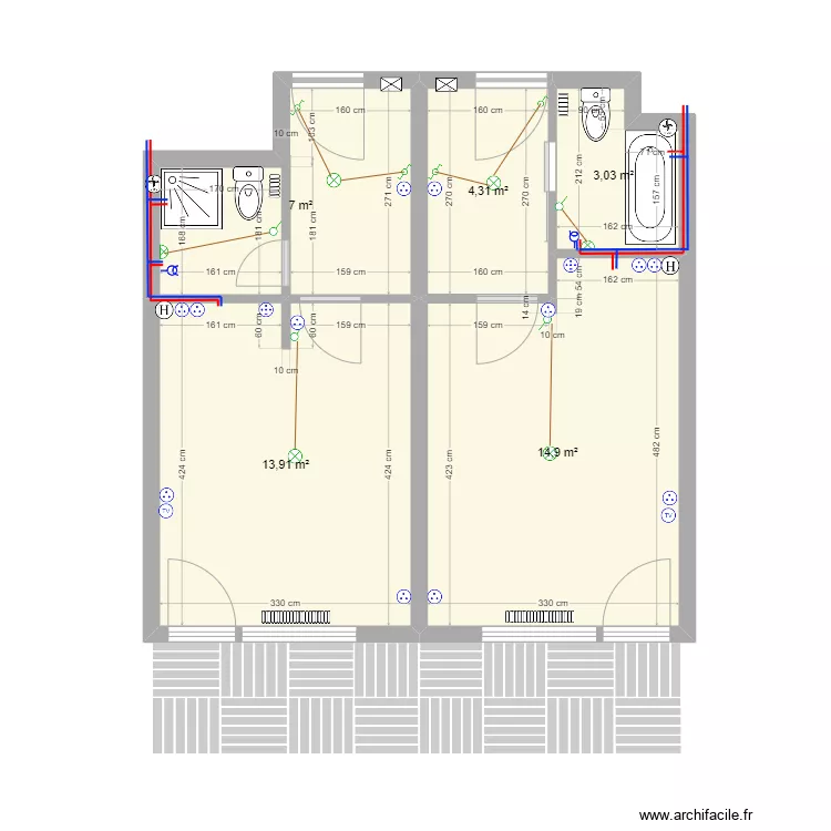 Veyso initial. Plan de 