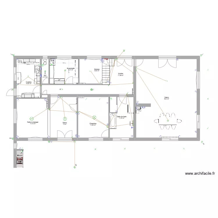 Maison Beauchamp meubles. Plan de 