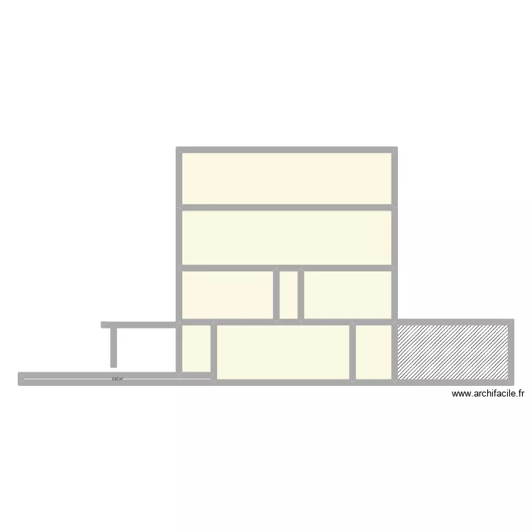 Coupe HoPa. Plan de 10 Pièces et 113 m²