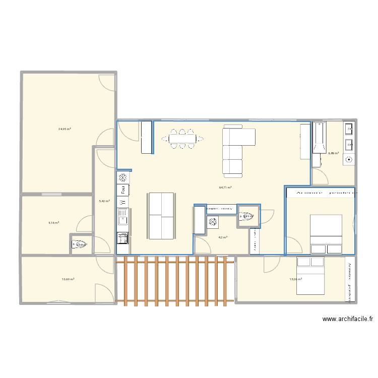 Plan le mieux au 03.04. Plan de 10 pièces et 141 m2