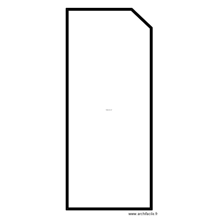 LFB-0010000. Plan de 1 pièce et 189 m2