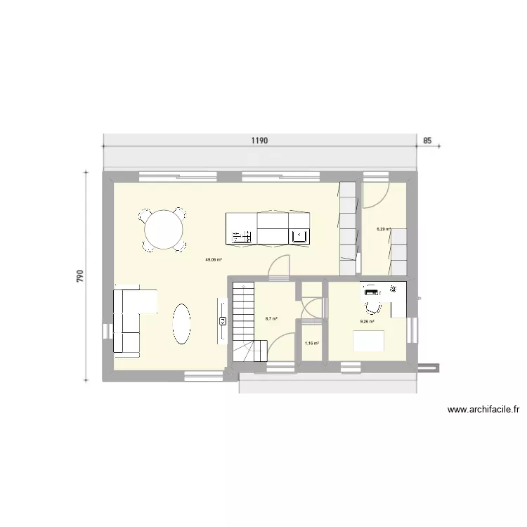 Thoricourt V5. Plan de 13  et 148 m²