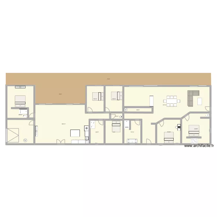 HUGO PLAN P. Plan de 12 Pièces et 300 m²