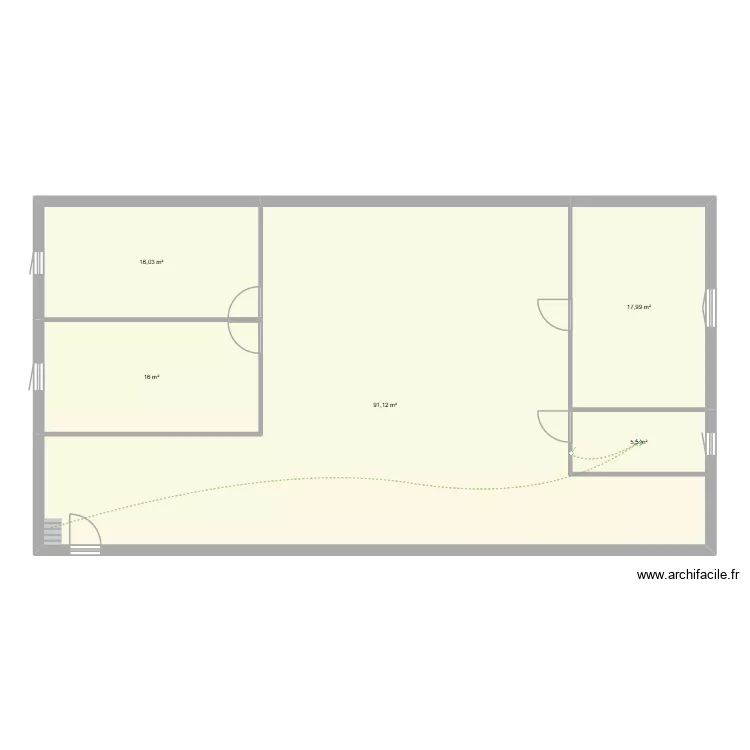 GROS FESSARD. Plan de 5 et 147 m² GROS FESSARD. Plan de 5 et 147 m²